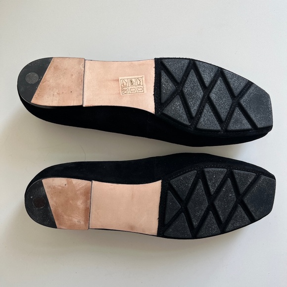 Tory Burch Black Suede Loafers Flats 8.5 - Picture 7 of 10